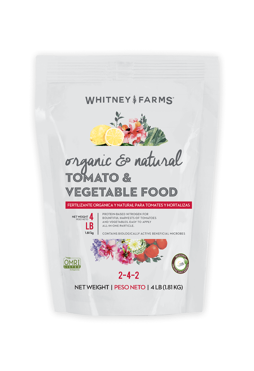 Whitney Farms Organic Granules All Purpose Plant Food 4 lb